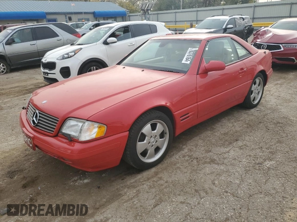 1999 Mercedes-Benz SL-Class with VIN WDBFA68F9XF186324, listed as a Copart auction lot 78376164 with 121,311 mi miles and Salvage Title. Bid and sale history available at carsss.com. Image 1.