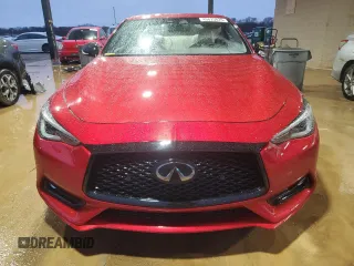2021 Infiniti Q60 Red Sport 400 with VIN JN1FV7LK0MM530441, listed as a Copart auction lot 45025825 with 17,319 mi miles and Salvage title. Bid and sale history available at DreamBid. Image 5.