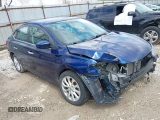 2018 Nissan Sentra SV with VIN 3N1AB7AP1JL634668, listed as a IAAI auction lot 42017714 with 81,410 mi miles. Bid and sale history available at carsss.com. Image 1.