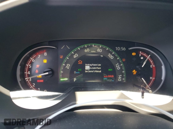 2025 Toyota RAV4 XLE Premium with VIN 2T3C1RFV4SW388253, listed as a Copart auction lot 57723695 with 1,137 mi miles and Salvage title. Bid and sale history available at DreamBid. Image 9.