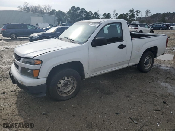 2012 Chevrolet Colorado Work Truck with VIN 1GCCSBFE6C8158368, listed as a Copart auction lot 43628055 with 289,520 mi miles and Clean Title. Bid and sale history available at carsss.com. Image 1.