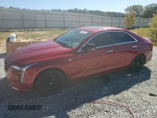 2024 Cadillac CT4 Premium Luxury with VIN 1G6DB5RK2R0100629, listed as a Copart auction lot 76079204 with 23,279 mi miles and Clean Title. Bid and sale history available at carsss.com. Image 1.