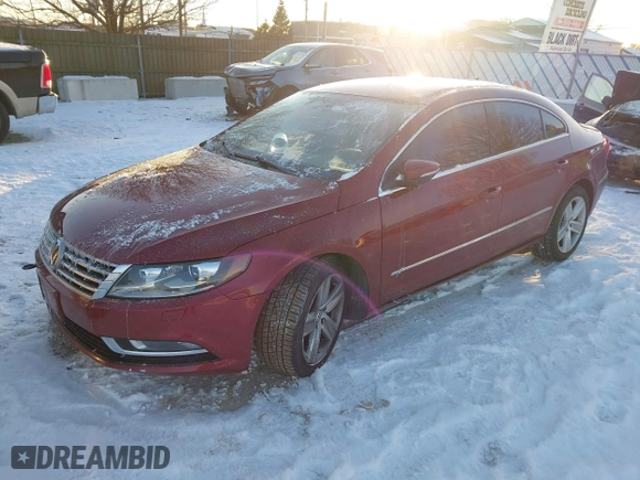 2016 Volkswagen CC Sport with VIN WVWBN7AN6GE501727, listed as a IAAI auction lot 41316153 with 161,944 mi miles. Bid and sale history available at carsss.com. Image 2.