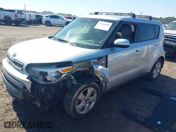 2018 Kia Soul with VIN KNDJN2A24J7575650, listed as a IAAI auction lot 41668389 with 88,759 mi miles. Bid and sale history available at carsss.com. Image 2.