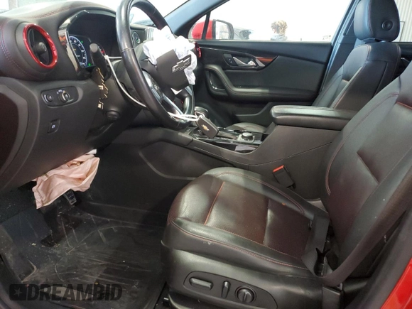 2021 Chevrolet Blazer RS with VIN 3GNKBKRS6MS565619, listed as a Copart auction lot 54439495 with 46,046 mi miles and Salvage title. Bid and sale history available at DreamBid. Image 7.