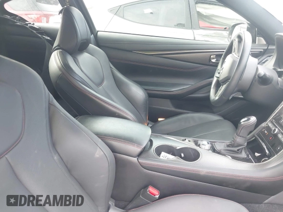 2021 Infiniti Q60 Red Sport 400 with VIN JN1FV7LKXMM530401, listed as a IAAI auction lot 41409153 with 31,247 mi miles and . Bid and sale history available at DreamBid. Image 5.