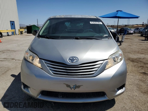 2012 Toyota Sienna with VIN 5TDZK3DC8CS246285, listed as a Copart auction lot 61676185 with 114,700 mi miles and Salvage title. Bid and sale history available at DreamBid. Image 5.