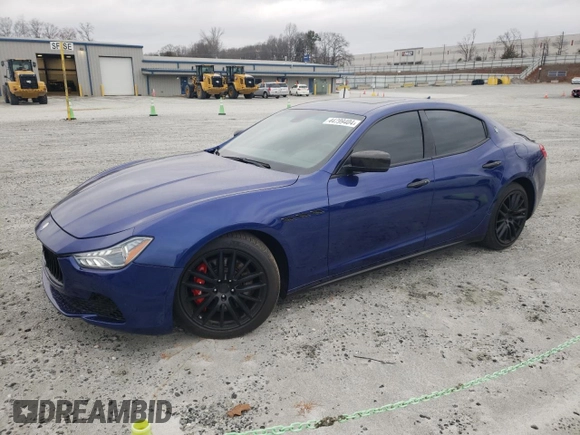 2015 Maserati Ghibli with VIN ZAM57XSA6F1146160, listed as a Copart auction lot 44799404 with 72,896 mi miles. Bid and sale history available at carsss.com. Image 1.