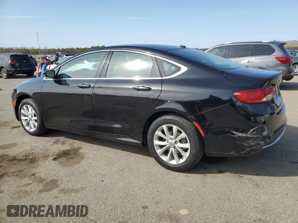 2015 Chrysler 200 C with VIN 1C3CCCCB7FN545163, listed as a Copart auction lot 48868495 with 165,175 mi miles and Salvage Title. Bid and sale history available at carsss.com. Image 2.