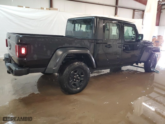 2024 Jeep Gladiator Sport with VIN 1C6JJTAG6RL115705, listed as a Copart auction lot 49913175 with 353 mi miles and Clean Title. Bid and sale history available at carsss.com. Image 3.