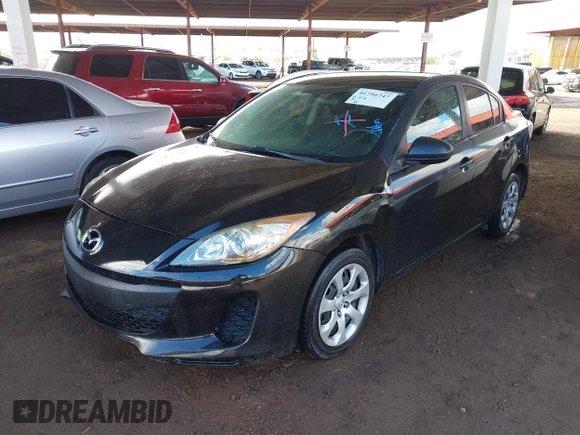 2013 Mazda Mazda3 i Sport with VIN JM1BL1U88D1711290, listed as a IAAI auction lot 41756747 with 100,570 mi miles. Bid and sale history available at carsss.com. Image 2.
