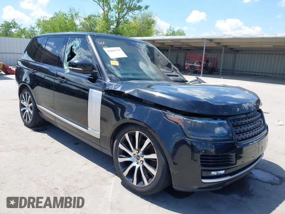2016 Land Rover Range Rover with VIN SALGR2KF0GA297480, listed as a IAAI auction lot 42084758 with Not Provided miles and . Bid and sale history available at DreamBid. Image 1.