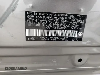2024 Lexus LS 500 z VIN JTHD51FF8R5020127, wystawiony jako Copart lot #57173835 z przebiegiem 5 020 mil mil oraz Szkoda całkowita • Salvage title. Historia ofert i sprzedaży dostępna na DreamBid. Obrazek 12.