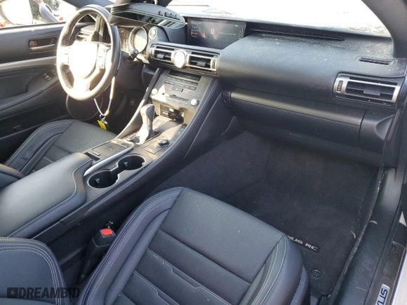 2019 Lexus RC with VIN JTHSZ5BC2K5009113, listed as a Copart auction lot 49695045 with 43,410 mi miles and Salvage Title. Bid and sale history available at carsss.com. Image 8.