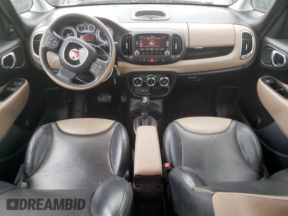 2014 FIAT 500L Lounge with VIN ZFBCFACH0EZ013324, listed as a Copart auction lot 75293764 with 73,597 mi miles and Salvage Title. Bid and sale history available at carsss.com. Image 8.