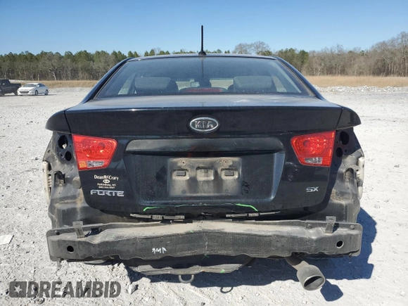 2010 Kia Forte SX with VIN KNAFW4A33A5230724, listed as a Copart auction lot 46979805 with 108,657 mi miles and Salvage Title. Bid and sale history available at carsss.com. Image 6.