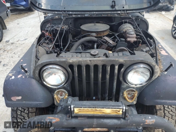 1978 Jeep Wrangler with VIN J8F83AH120742, listed as a Copart auction lot 60785485 with Not provided miles and Non repairable. Bid and sale history available at DreamBid. Image 12.