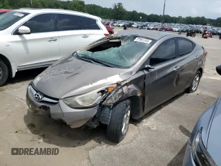 2014 Hyundai Elantra SE with VIN 5NPDH4AE9EH527525, listed as a Copart auction lot 57901245 with Not provided miles and Salvage title. Bid and sale history available at DreamBid. Image 1.