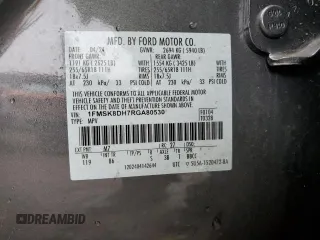 2024 Ford Explorer XLT z VIN 1FMSK8DH7RGA80530, wystawiony jako Copart lot #57771715 z przebiegiem 12 718 mil mil oraz Szkoda całkowita • Salvage title. Historia ofert i sprzedaży dostępna na DreamBid. Obrazek 13.