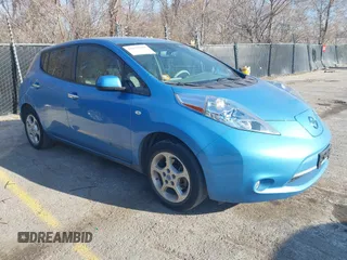 2012 Nissan LEAF SL with VIN JN1AZ0CP2CT018752, listed as a IAAI auction lot 41075732 with 54,465 mi miles. Bid and sale history available at carsss.com. Image 1.