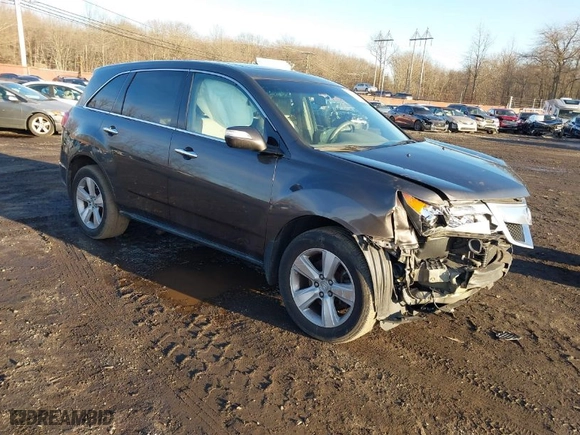 2010 Acura MDX Technology Pkg with VIN 2HNYD2H65AH522724, listed as a IAAI auction lot 41574455 with 169,690 mi miles. Bid and sale history available at carsss.com. Image 1.