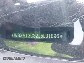 2018 BMW X1 xDrive28i with VIN WBXHT3C32J5L31896, listed as a IAAI auction lot 41675944 with 47,190 mi miles. Bid and sale history available at carsss.com. Image 9.