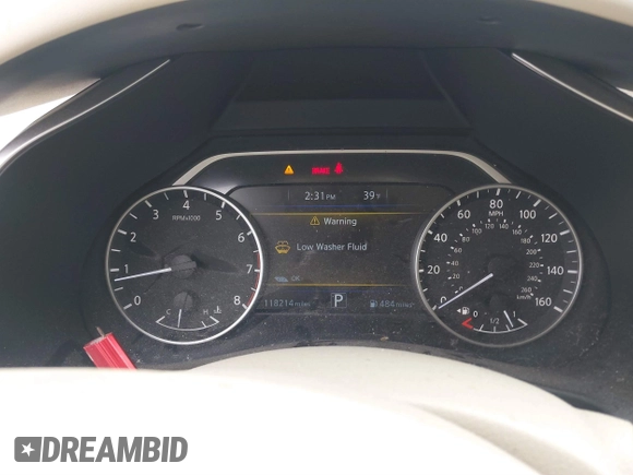 2016 Nissan Murano Platinum with VIN 5N1AZ2MG8GN129836, listed as a IAAI auction lot 41590271 with 118,214 mi miles and . Bid and sale history available at carsss.com. Image 7.