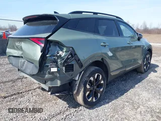 2024 Kia Sportage X-Line with VIN 5XYK6CDF5RG225870, listed as a IAAI auction lot 41772686 with 11,123 mi miles and . Bid and sale history available at carsss.com. Image 4.