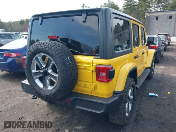 2021 Jeep Wrangler Unlimited Sahara с VIN 1C4HJXEG4MW624532, выставлен на аукционе IAAI как лот 41783382 с пробегом 81 116 миль миль и . История ставок и продаж доступна на DreamBid. Изображение 4.