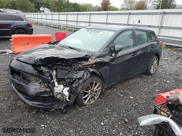 2017 Subaru Impreza with VIN 4S3GTAA68H1717587, listed as a Copart auction lot 74004764 with 123,765 mi miles and Salvage Title. Bid and sale history available at carsss.com. Image 1.