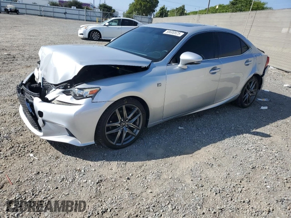 2015 Lexus IS 250 with VIN JTHBF1D20F5051372, listed as a Copart auction lot 58600525 with 162,807 mi miles and Salvage title. Bid and sale history available at DreamBid. Image 1.
