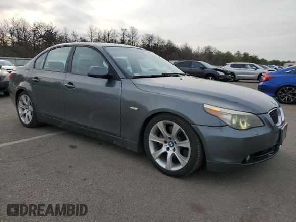 2007 BMW 5 Series 550i with VIN WBANB53507CP06606, listed as a Copart auction lot 50882285 with 127,910 mi miles and Clean Title. Bid and sale history available at DreamBid. Image 4.