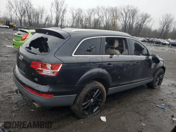 2008 Audi Q7 4.2L Premium with VIN WA1BV74LX8D027406, listed as a Copart auction lot 47943195 with 0 mi miles and Salvage Title. Bid and sale history available at carsss.com. Image 3.