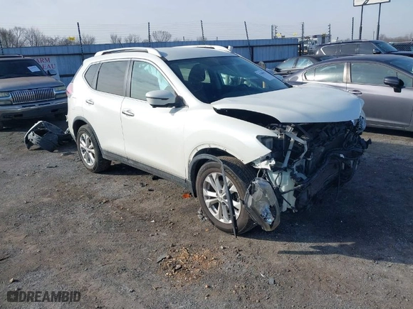 2016 Nissan Rogue SL with VIN 5N1AT2MT5GC816282, listed as a IAAI auction lot 41400951 with 159,230 mi miles. Bid and sale history available at carsss.com. Image 1.
