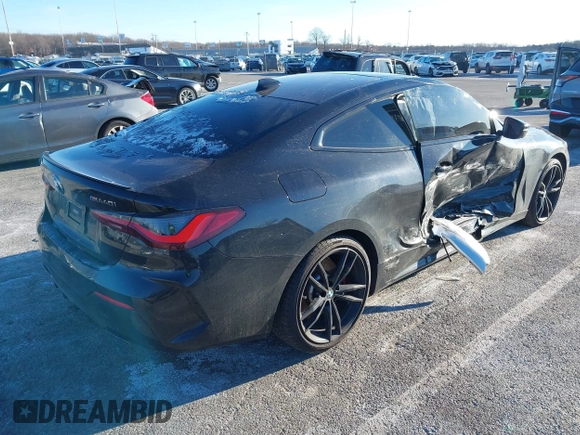2021 BMW 4 Series M440i xDrive with VIN WBA13AR0XMCF50380, listed as a IAAI auction lot 41200404 with 26,102 mi miles and . Bid and sale history available at DreamBid. Image 6.