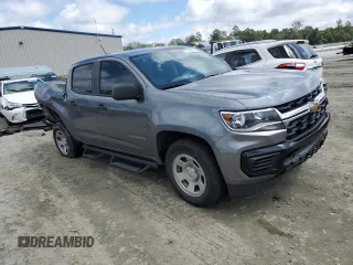 2021 Chevrolet Colorado 2WD Work Truck with VIN 1GCGSBEN1M1293514, listed as a Copart auction lot 72248054 with 84,783 mi miles and Salvage title. Bid and sale history available at DreamBid. Image 4.