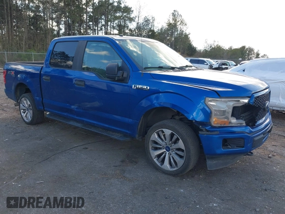 2018 Ford F-150 XL with VIN 1FTEW1EP6JFC92638, listed as a IAAI auction lot 41732128 with 161,007 mi miles. Bid and sale history available at carsss.com. Image 1.