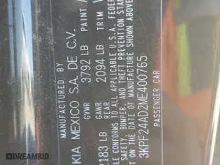 2021 Kia Forte LXS with VIN 3KPF24AD2ME400765, listed as a Copart auction lot 75822964 with 61,139 mi miles and Salvage Title. Bid and sale history available at carsss.com. Image 12.
