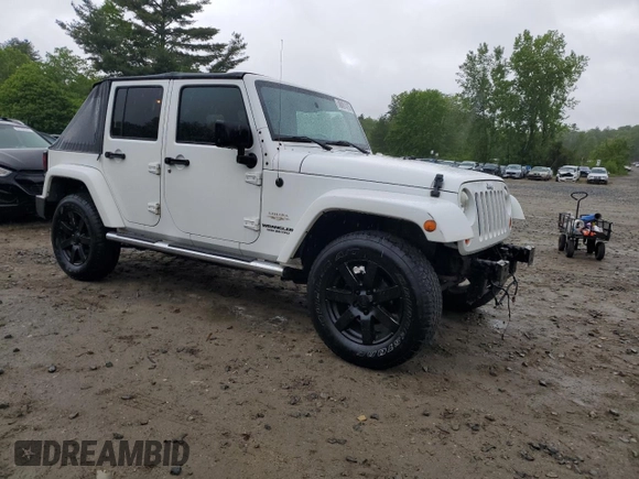2013 Jeep Wrangler Unlimited Sahara with VIN 1C4HJWEG4DL562951, listed as a Copart auction lot 58001475 with 95,744 mi miles and Clean title. Bid and sale history available at DreamBid. Image 4.