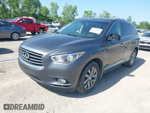 2014 Infiniti QX60 with VIN 5N1AL0MM6EC506295, listed as a IAAI auction lot 42549315 with 157,766 mi miles and . Bid and sale history available at DreamBid. Image 17.