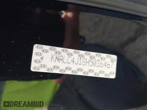 2017 Kia Cadenza Premium z VIN KNALC4J18H5036467, wystawiony jako IAAI lot #39302671 z przebiegiem Nie podano mil oraz . Historia ofert i sprzedaży dostępna na DreamBid. Obrazek 9.