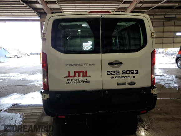 2017 Ford Transit Cargo with VIN 1FTYR2ZM2HKA80797, listed as a Copart auction lot 50075925 with 258,844 mi miles and Salvage Title. Bid and sale history available at DreamBid. Image 6.