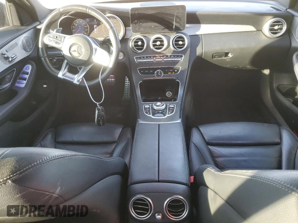 2020 Mercedes-Benz C 43 AMG with VIN 55SWF6EB2LU329244, listed as a Copart auction lot 46253045 with 55,209 mi miles and Salvage Title. Bid and sale history available at carsss.com. Image 8.