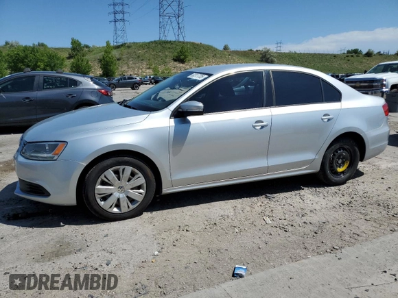 2012 Volkswagen Jetta SE with VIN 3VWDP7AJXCM365667, listed as a Copart auction lot 60317735 with 82,723 mi miles and Salvage title. Bid and sale history available at DreamBid. Image 1.