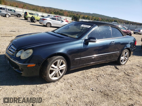 2006 Mercedes-Benz CLK-Class 3.5L with VIN WDBTK56G26T063518, listed as a Copart auction lot 76255904 with 69,135 mi miles and Clean Title. Bid and sale history available at carsss.com. Image 1.