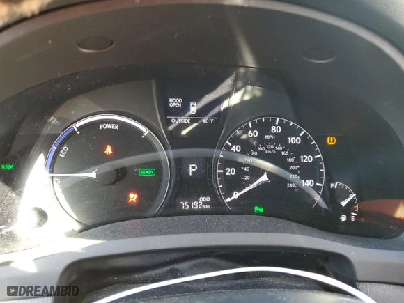 2013 Lexus RX 450h with VIN JTJBC1BA6D2059086, listed as a Copart auction lot 48530805 with 75,192 mi miles and Salvage Title. Bid and sale history available at carsss.com. Image 9.