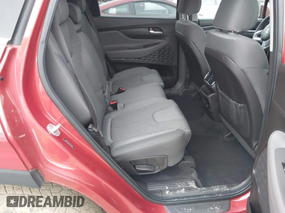 2019 Hyundai Santa Fe SE with VIN 5NMS2CAD5KH053852, listed as a IAAI auction lot 41962062 with 127,177 mi miles. Bid and sale history available at carsss.com. Image 8.