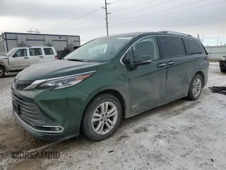 2021 Toyota Sienna Limited with VIN 5TDESKFC1MS033878, listed as a Copart auction lot 42054605 with 64,821 mi miles and Salvage Title. Bid and sale history available at DreamBid. Image 1.