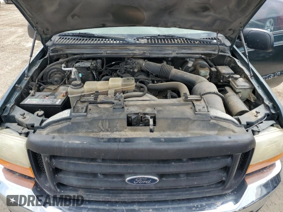 2001 Ford Super Duty F-250 XL with VIN 1FTNX20L51EB89479, listed as a Copart auction lot 44643285 with 219,690 mi miles and Salvage Title. Bid and sale history available at carsss.com. Image 11.