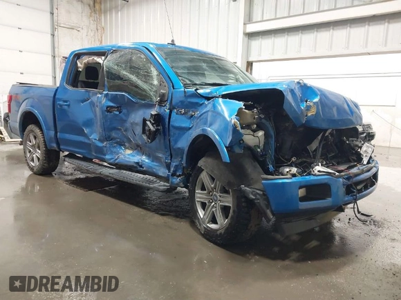 2019 Ford F-150 XL with VIN 1FTEW1E43KKE79396, listed as a IAAI auction lot 41706258 with 35,839 mi miles. Bid and sale history available at carsss.com. Image 1.